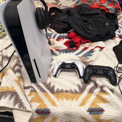 Ps5 And Two Controllers And 4 Games Installed 