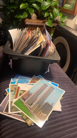 Post cards all blank some of World Trade Center