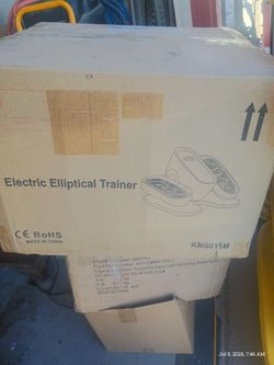 Electric elliptical trainer