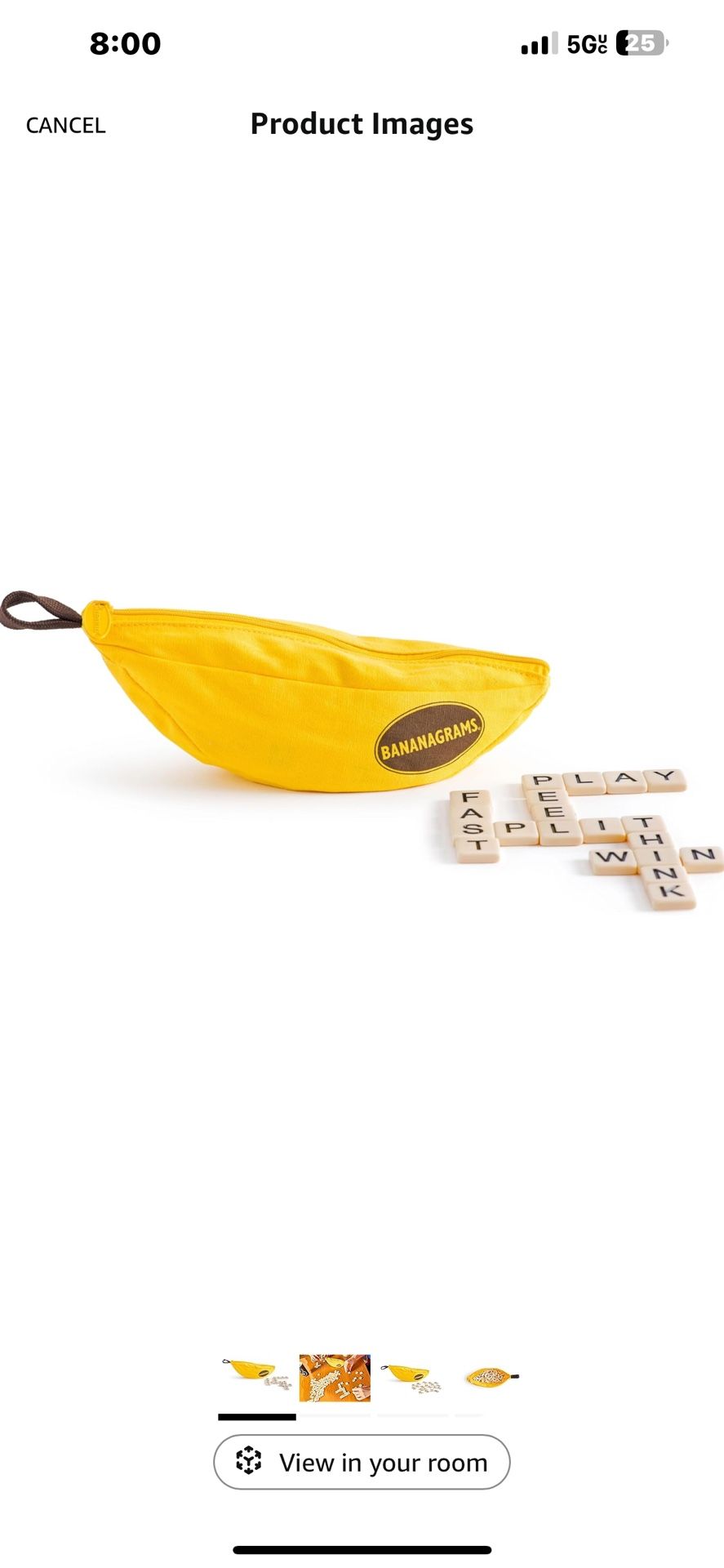 Bananagrams Word Tile Game • Ages 8+