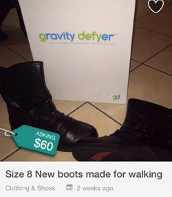 New size 8 boots made for walking in comfort