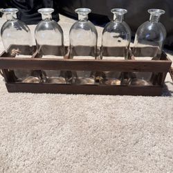 Five Glass Vases Or Milk Jugs?
