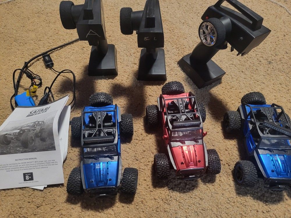 3  Safari Ninja Racer Remote Control Buggies