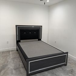 Ashley furniture full size bed frame, head board, box spring.