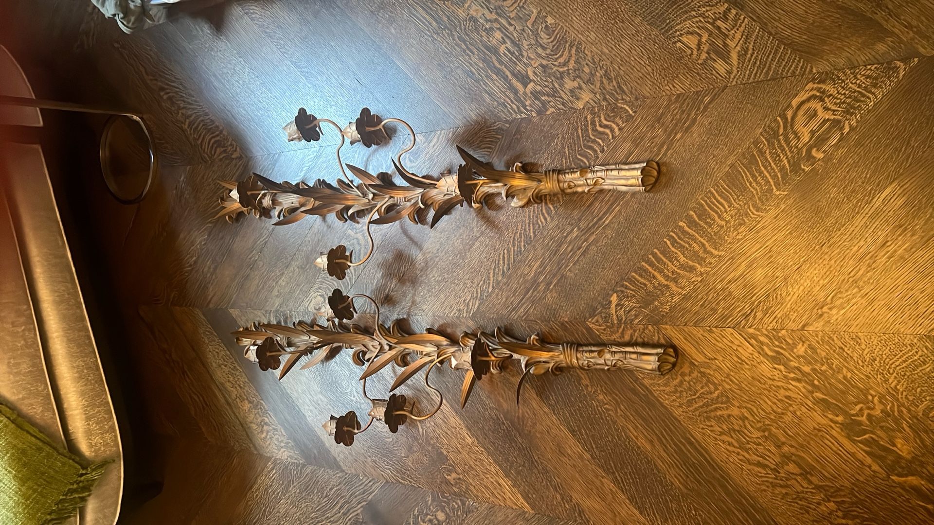 Pair Of 2 GoldWall Sconces