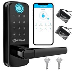 Keyless Entry Fingerprint Door Lock with Keypad for Home, Rental, Garage, Office and Hotel
