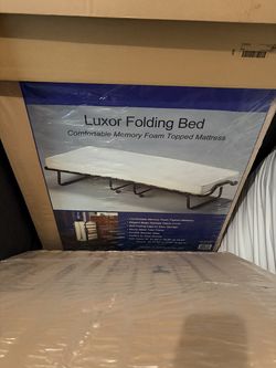 $50 EACH — Luxor Folding Bed with Memory Foam Mattress