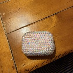 AirPod pros + charger (bedazzled)