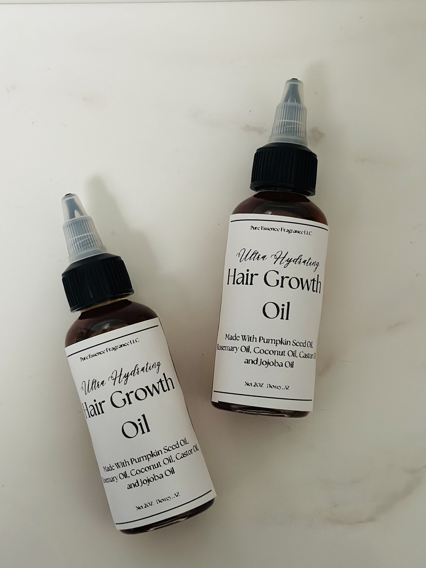 Hydrating Hair Growth Oil | Natural Rosemary & Pumpkin Seed | 2 oz with Applicator