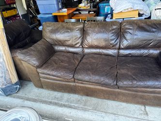 FREE Leather Couch +  Chair - pick up today!!