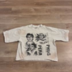 Scarface distressed cropped tee