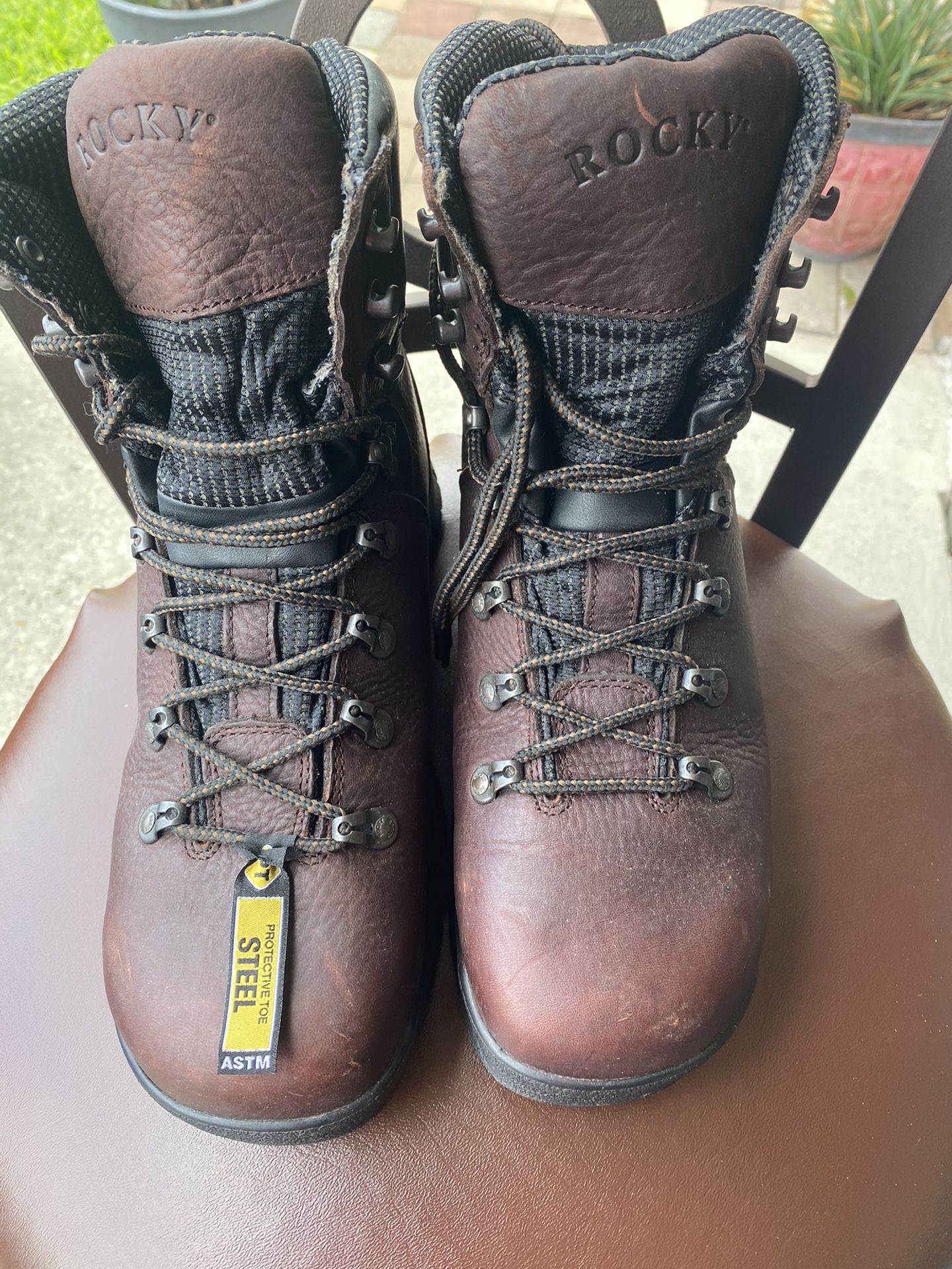 Rocky Steel Toe Work Boots ( New ) 