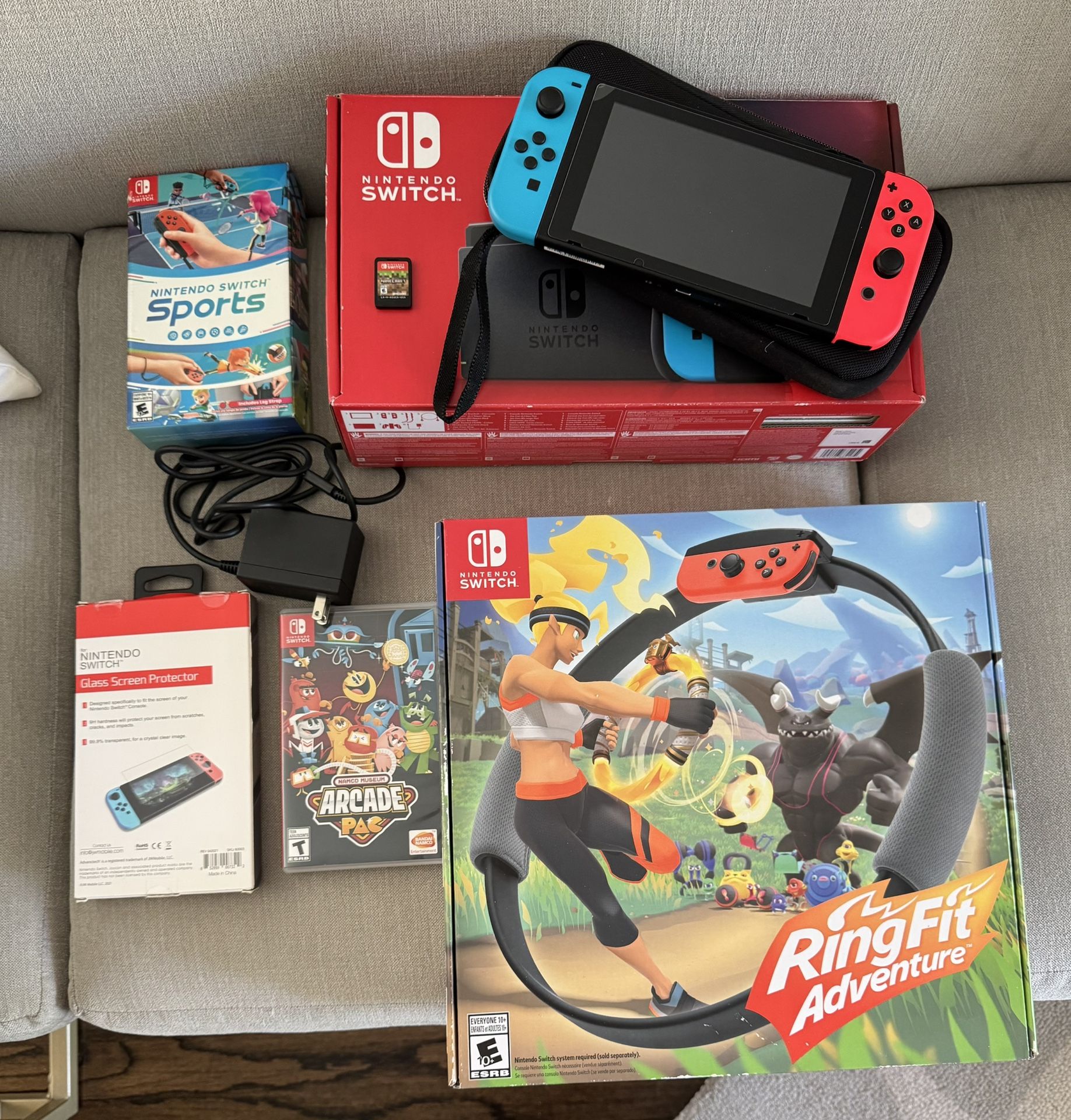 Nintendo Switch and RingFit Adventure bundle