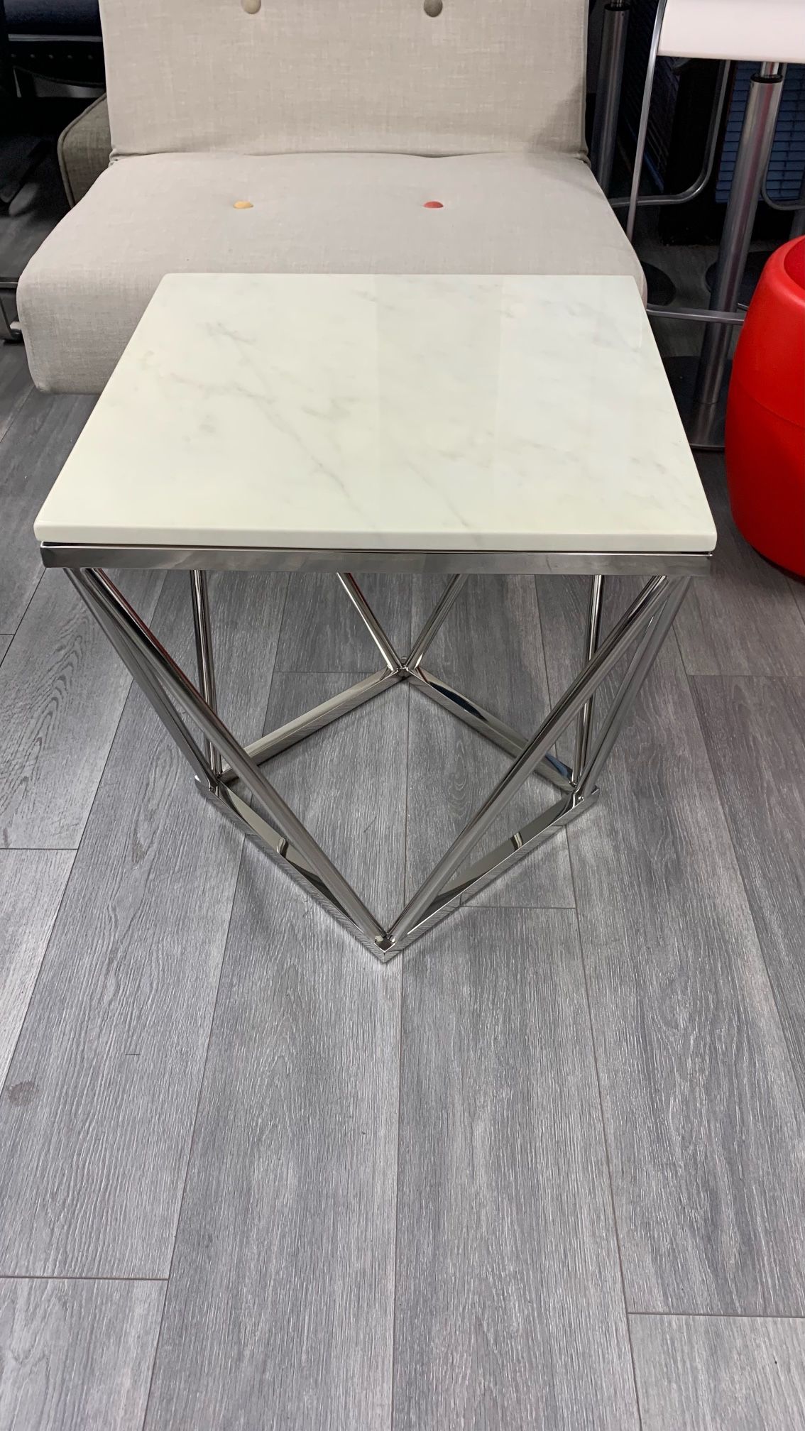 Beautiful Real Marble Jasmine Side Tables Brand New