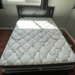 Black Wood Full Bed Frame