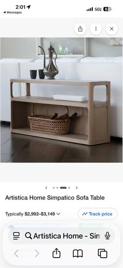 Simpatico sofa table new in box
