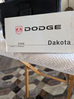 Dodge Dakota owner manual