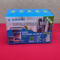 Vacuum storage bags with electric air pump,