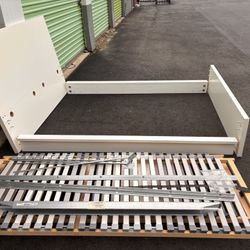 IKEA Full White Bed Frame