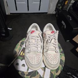 Nike Dunk Low Sashiko - Light Orewood Brown 2023 Men's Size 9 Or Women's Size 10.5 Great Condition 