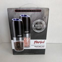 Parini Gravity Activated Spice Mill Set LED Illumination