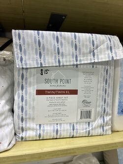 South Point Home Fashions Twin/Twin XL 4 Piece Sheet Set