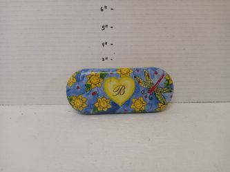 Brighton Sunglasses Case Blue Floral