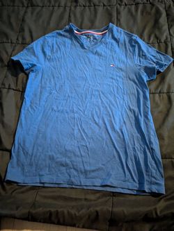 Tommy Hilfiger Blue V-Neck T-Shirt
