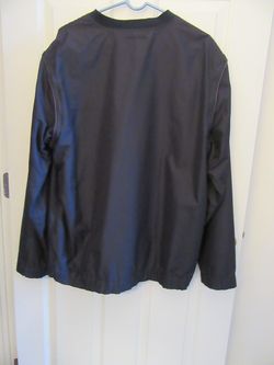 Grand Slam Performance Navy Blue V-Neck Pullover Jacket to Vest GOLF Windbreaker Size Large