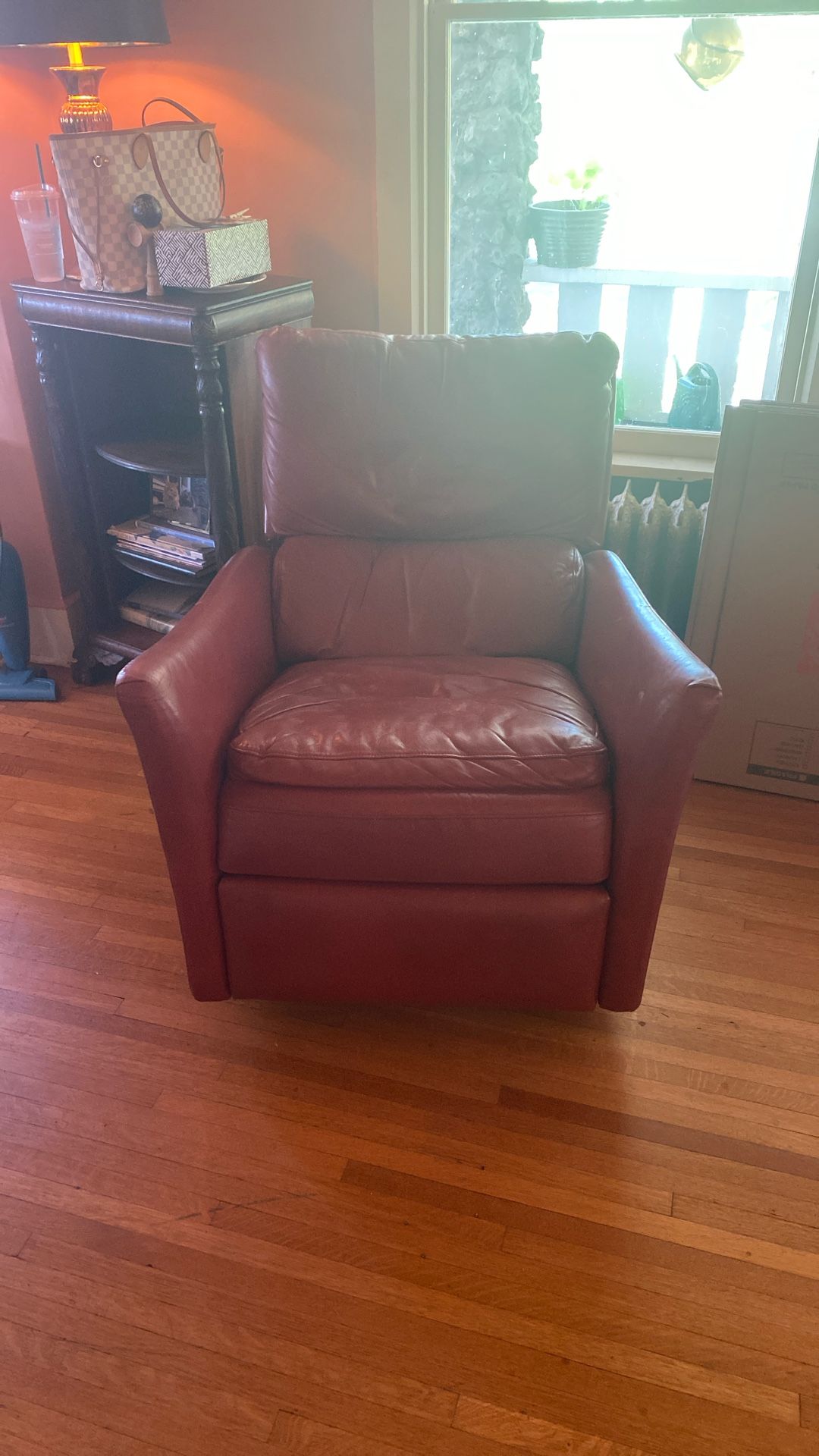 Red Leather Recliner