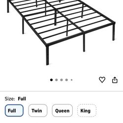 Full size high platform storage underneath bedframe Full-size high platform storage underneath bedframe