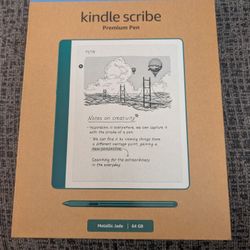 Kindle Scribe Metallic Green With Pen And Case