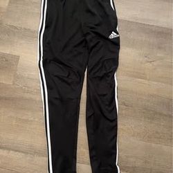 Men’s Black & White Adidas Pants – Size Medium
