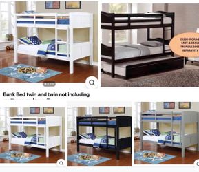 Bunk Bed twin and twin not including mattress
