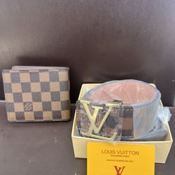 Louis  Vuitton Belt and Wallet 