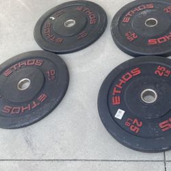 Trap / Hex Bar With Ethos Bumper Weights  Bundle