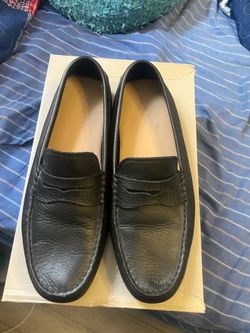 Lacoste Concours Mens Black Loafers & Slip Ons Moccasin Shoes  Like New