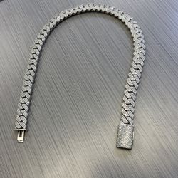 Bust Down White Gold 10K Cuban Link 