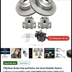 TRQ BMW Complete Rear Brake Set