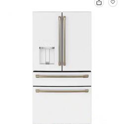 Box 4 Door Counter Depth GE PROFILE Matte White 