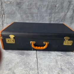Mid Century Suitcase With Original Key