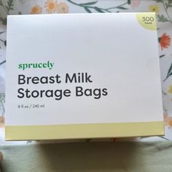 Sprucely Breast Milk Storage Bags – 300 ct, Brand New