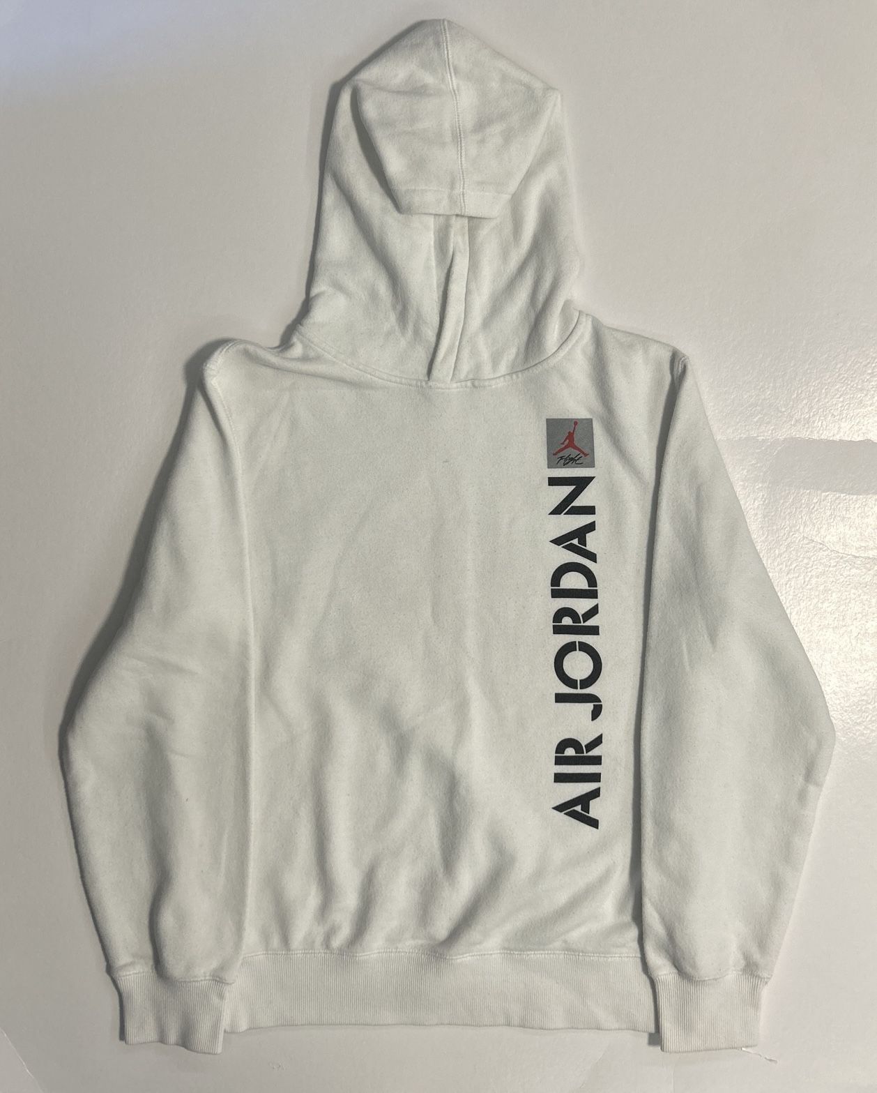 Size Youth XL - Boys Nike Air Jordan Flight White/Black/Red Pullover Hoodie