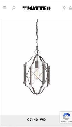 Asher 1 Light Pendant Wood Grain