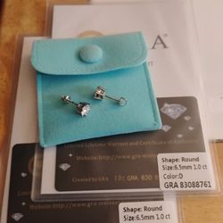 Beautiful Moissanite Earrings $75