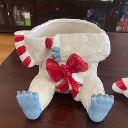 Collectible cookie jar from Rudolph the red nose reindeer