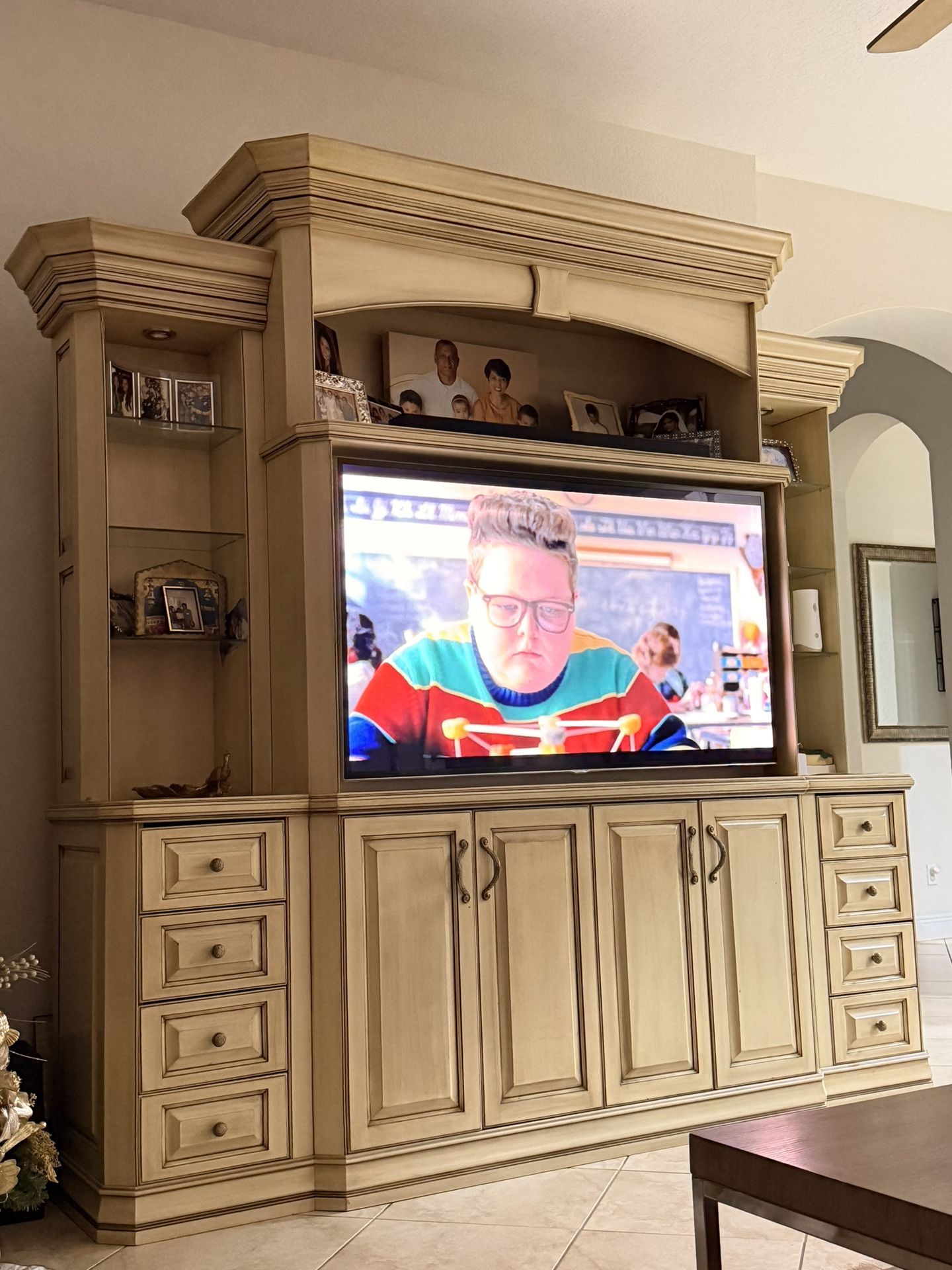 65 Inch TV and TV Unit 