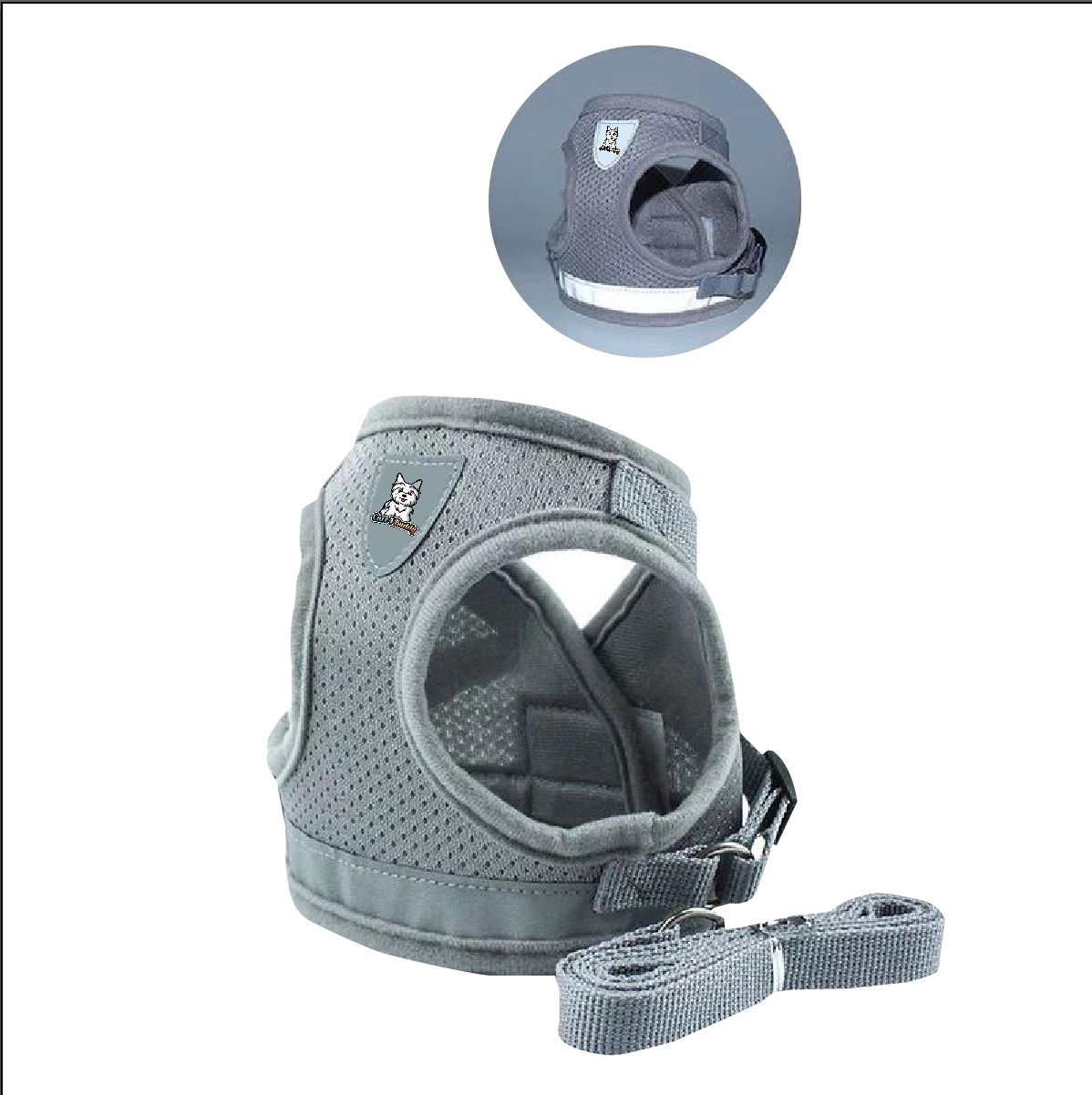 Pet Reflective Harness Adjustable Soft and Comfortable For Your Dog and Cat   