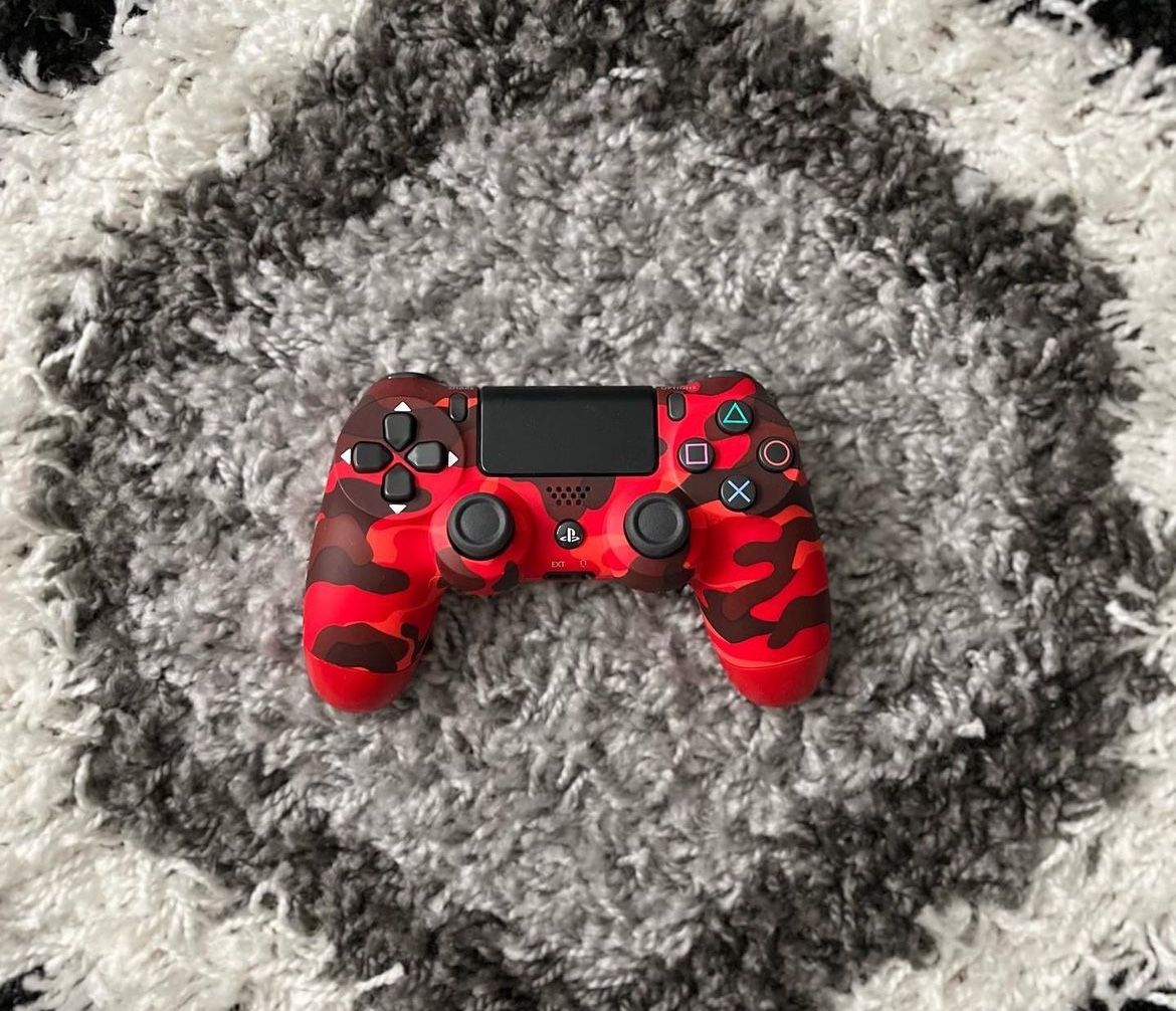 Camo Red Controller For PS4