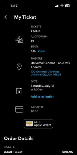 The odyssey imax 70mm (PLEASE READ DESCRIPTION AND MESSAGE ME)
